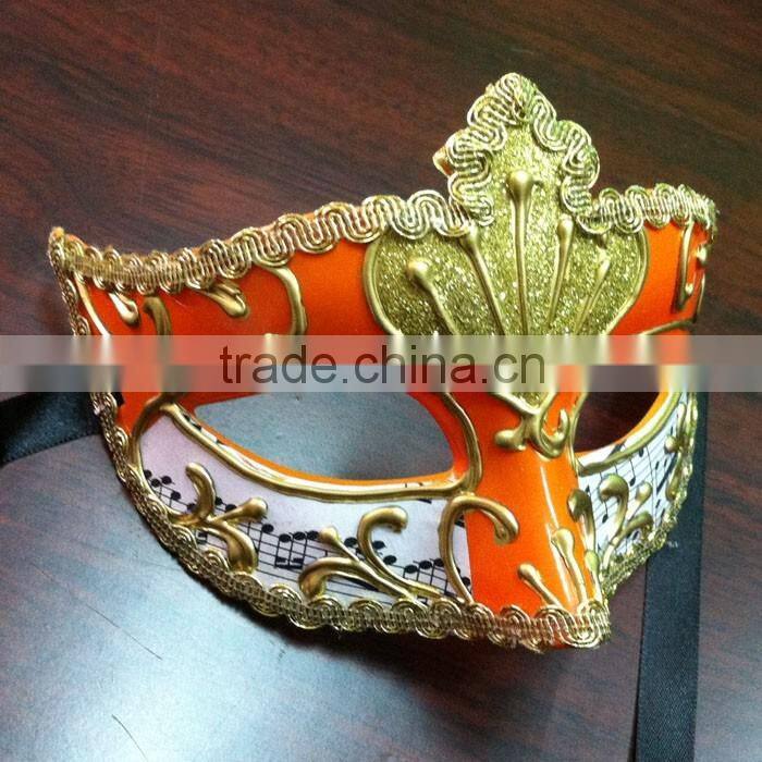 Female Face Mask with Laciness Plastic Mask for Party