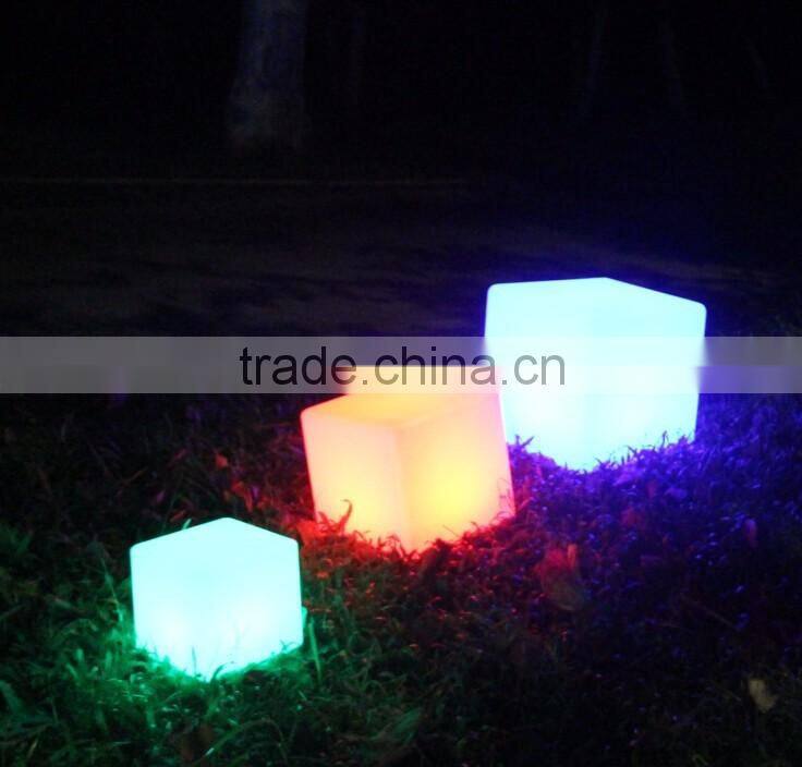 Solar LED light decotative cube with remote control YXF-4343S