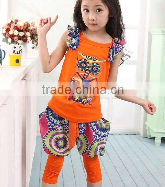 Summer Baby Leisure Clothes Sets, Beautiful Children Sets For Girls