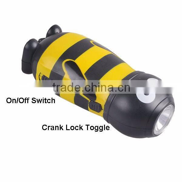 Hote Sales Animal Shape Torch Hand Crank Torch Light
