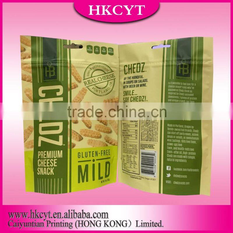 Heat Seal Sealing & Handle and Accept Custom Order clear printing chips packaging plastic bags