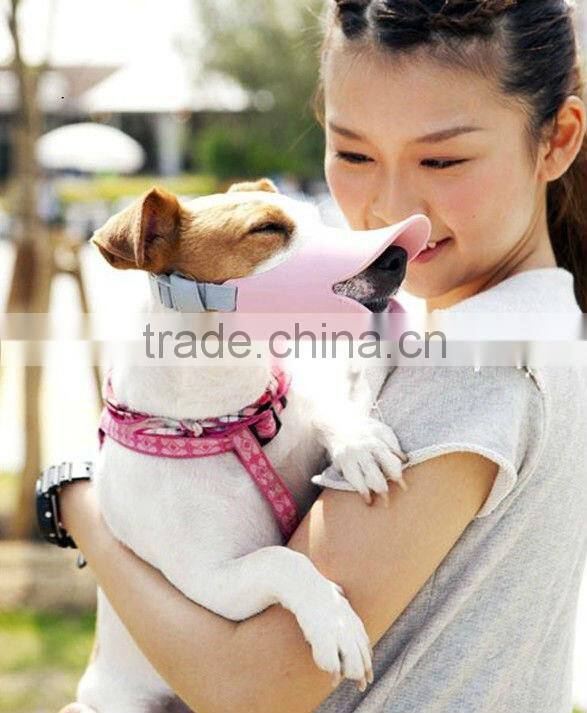 Factory cheap price flexible foldable silicone duckbilled dog muzzle Bark bite stop For pet dog