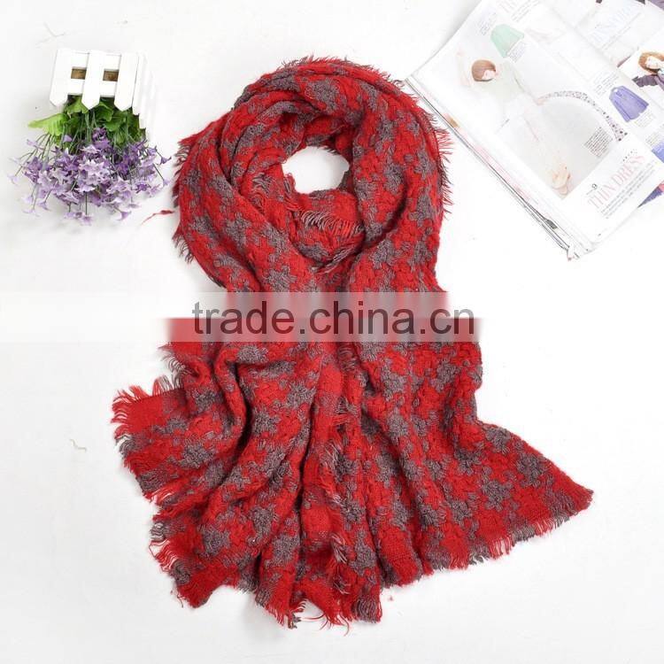 New Arrvial Wool Houndstooth Winter Women Shawls