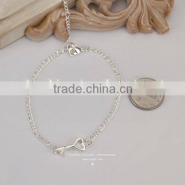 2014 wholesale 925 silver jewellery designs of anklets A024