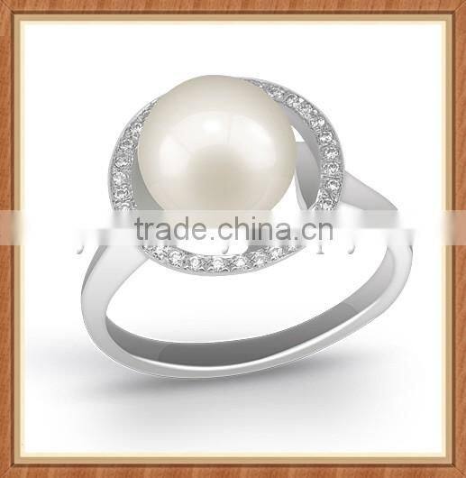 Freshwater Pearl Jewelry 925 Sterling Sliver Rings