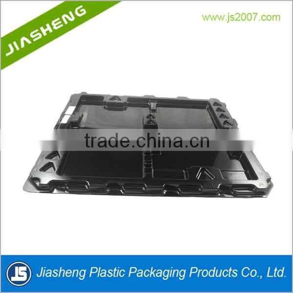 customizable black ESD plastic blister tray for electronic parts