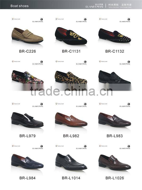 Slip-on rivet and embroidery men loafers shoes flat velvet loafer for men
