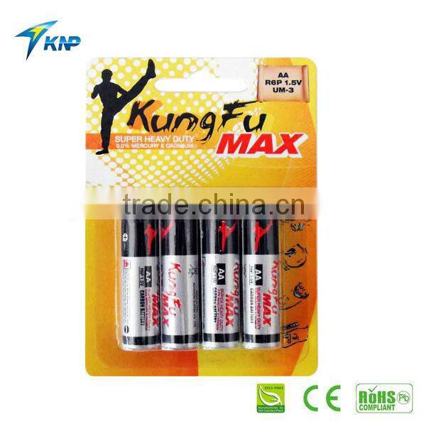 AA zinc carbon R6 1.5 v aa battery