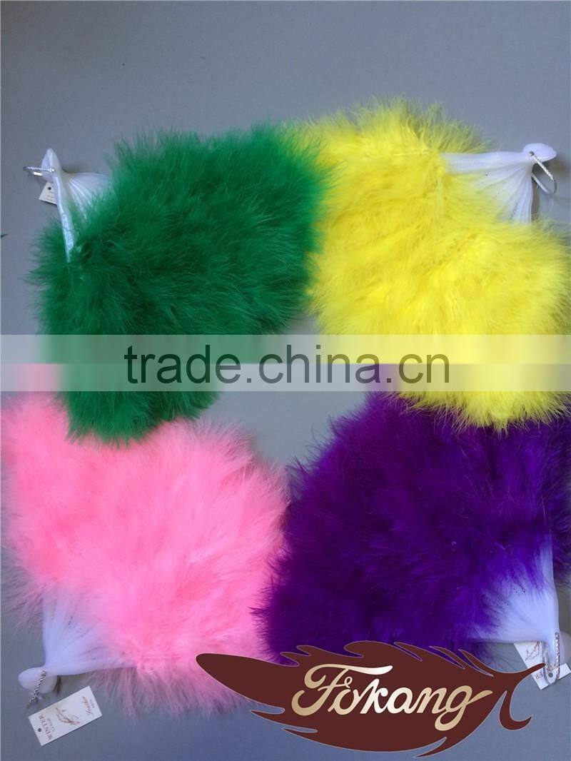 Natural Craft Marabou Turkey Feather Large Hand Fans