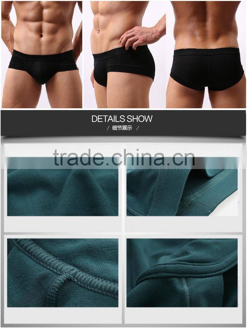 2015 OEM& ODM Boxer Underwear for men Natural Bamboo Fabric Underwear