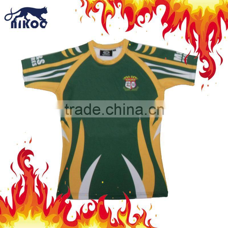 High qualitycustom sublimated striped rugby jerseys