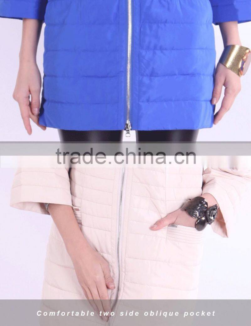 Spring New Product 2016 Medium And Long Women Clothes Round Collar Apparel