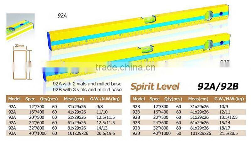 Top quality promotional magnetic Spirit Level