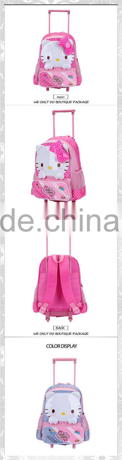 promotion trolley backpack helloKitty trolley bag