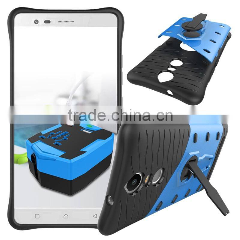 Hot Durable Armor case for Lenovo K5 Note Hybrid TPU PC Impact-resist back cover case with active kickstand