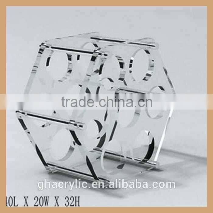 GH-W07b hexagon sharp antique wine rack, guitar wine rack