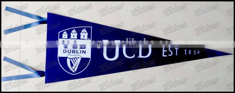 promotional team sport club fan outdoor flag/banner gift custom bannerette flag