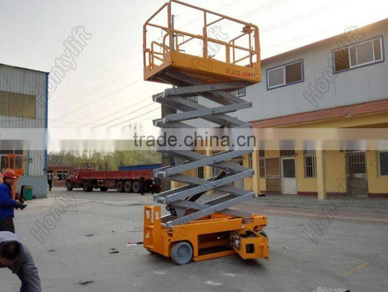 CE approved self propelled electric mobile mini scissor lift
