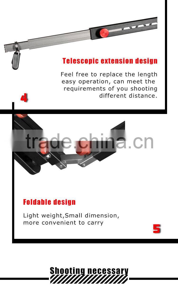 Foldable DSLR camera rig accessories shooting rocker arm adjustable video camera jib