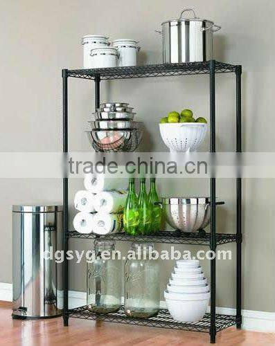 Industrial and Cleanroom Wire Shelving Chrome Post