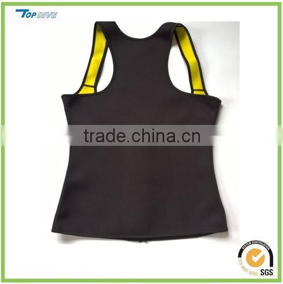 2015 adjustable neoprene slimming t shirt