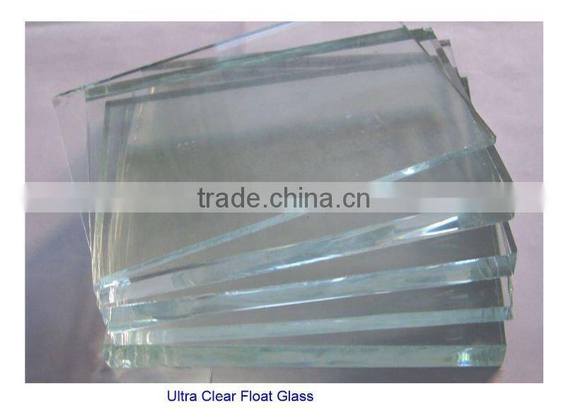 8mm high quality decorative ultra clear float glass
