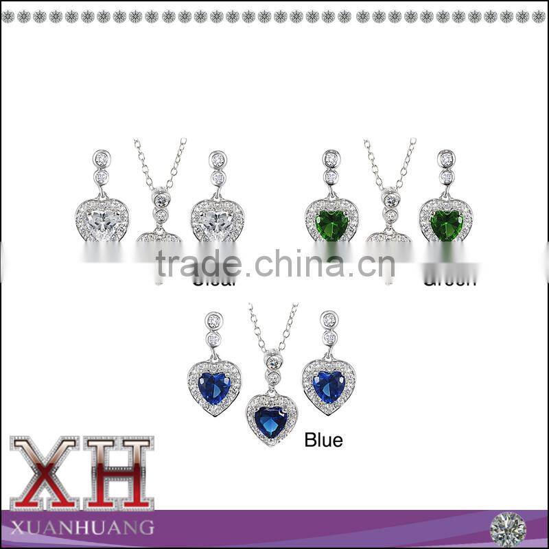 Jewelry Set 2015 Fashion Necklace Earrings Ring Set Jewelry Silver Jewelry