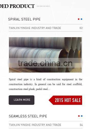 Galvanized ERW black round steel pipe