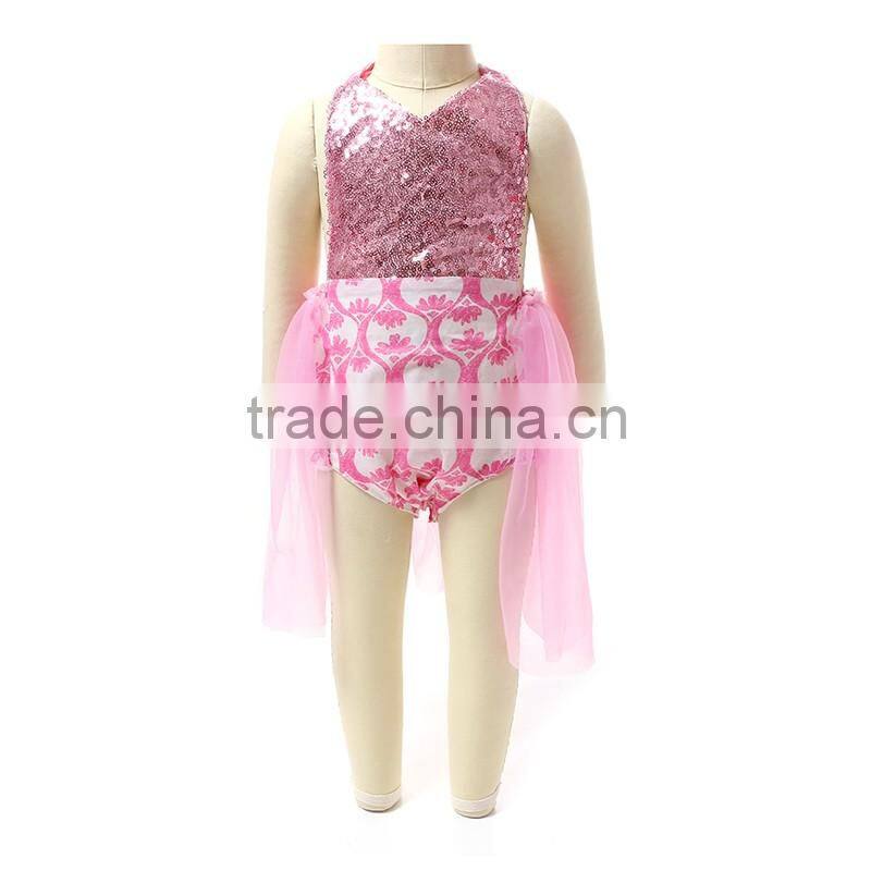 Top Grade Latest Lovely Sleeveless Baby Lace Rompers Girls