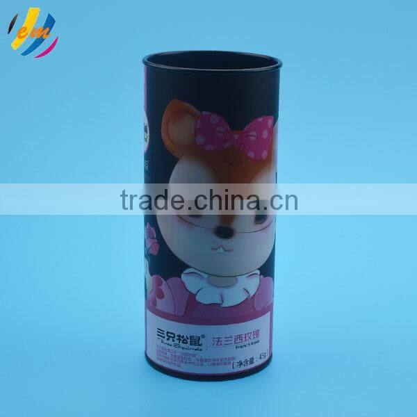 cardboard tube packaging metal lid