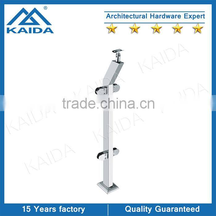 Easy install stainless steel balustrade with glass clamp design