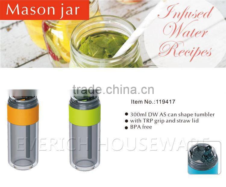 Colorful cheapest clear tritan fruit juicer plastic bottle