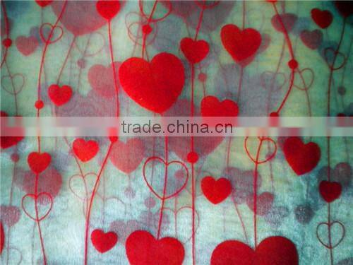 High Quality Flocking Organza for Decoration