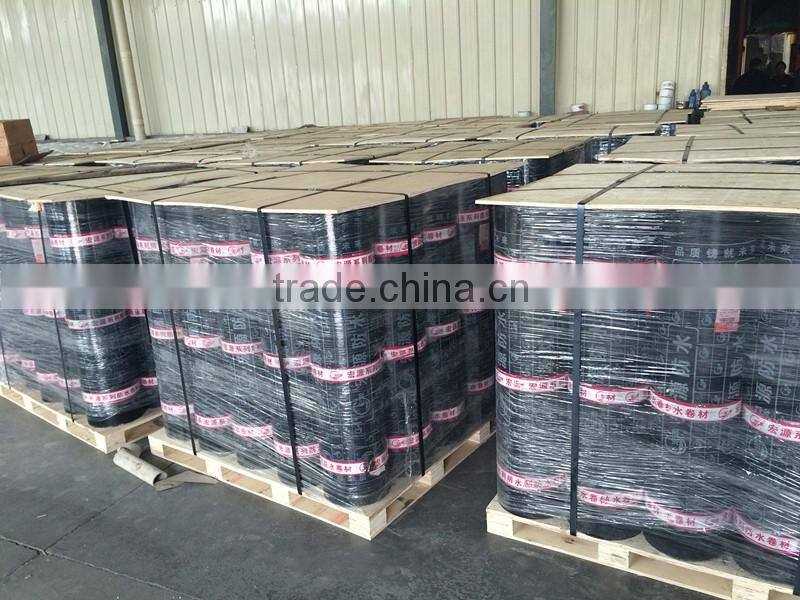 self adhesive bitumen waterproof membrane/roof underlayment with 1.2mm 1.5mm 2.0mm