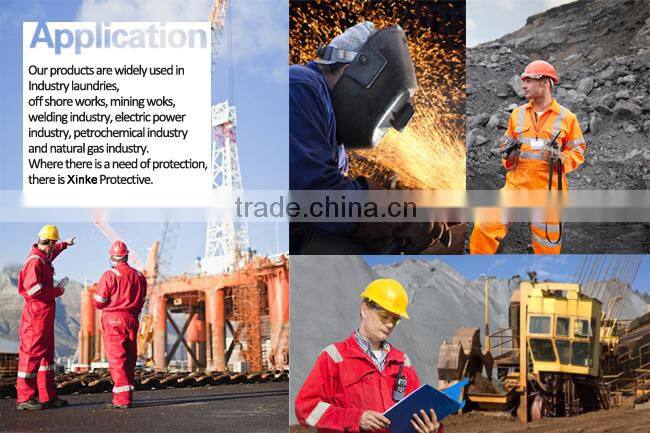 custom breathable orange long sleeve cotton fire retardant safety work shirt