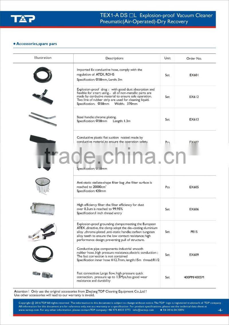 Explosion-proof Vacuum Cleaner (dry recovery)