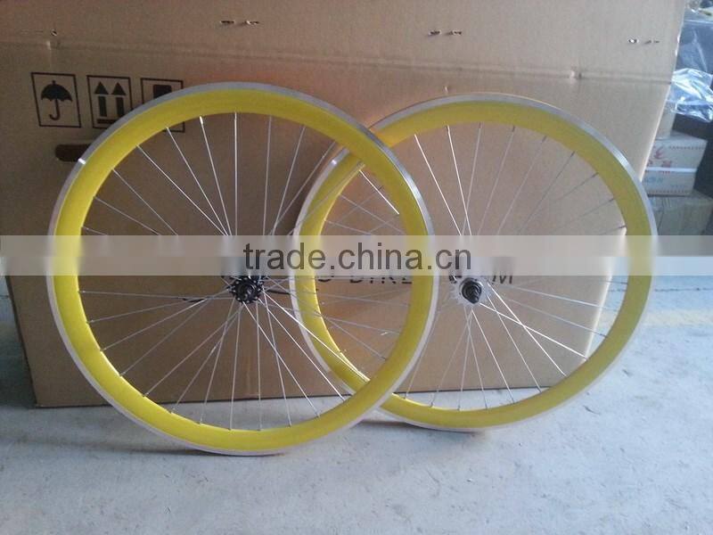 2016 hot selling colorful aluminum alloy wheel set deep V rim 45mm filpflop hub wheelset