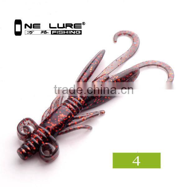 10cm 5.2g High Quality Fishing Lure Soft Worm Bait Free Sample