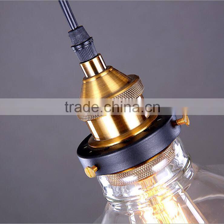E26 Vintage Glass Hanging Lamp for Restaurant