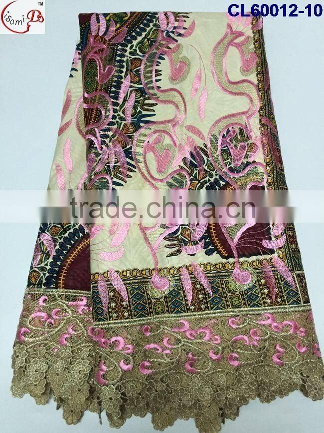 CL60012 2016 new coming fashion hot sale nice lace designs with wax fabric french lace