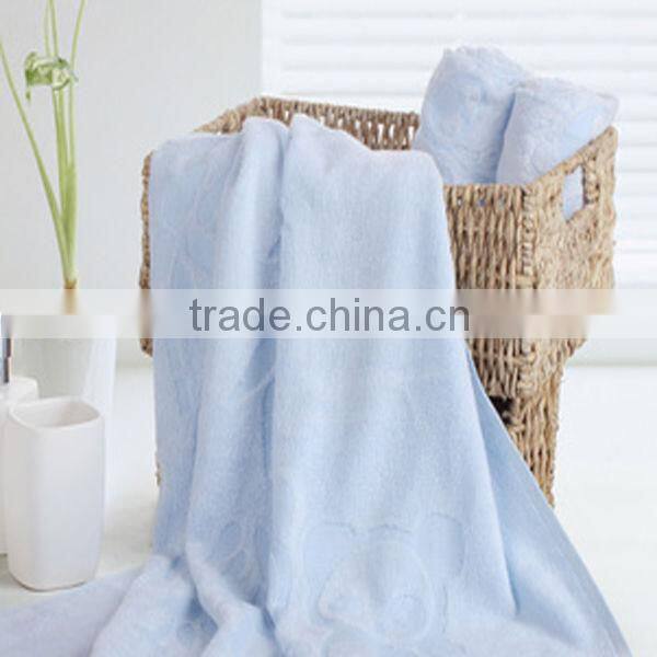 100% bamboo solid color dobby terry hotel towel