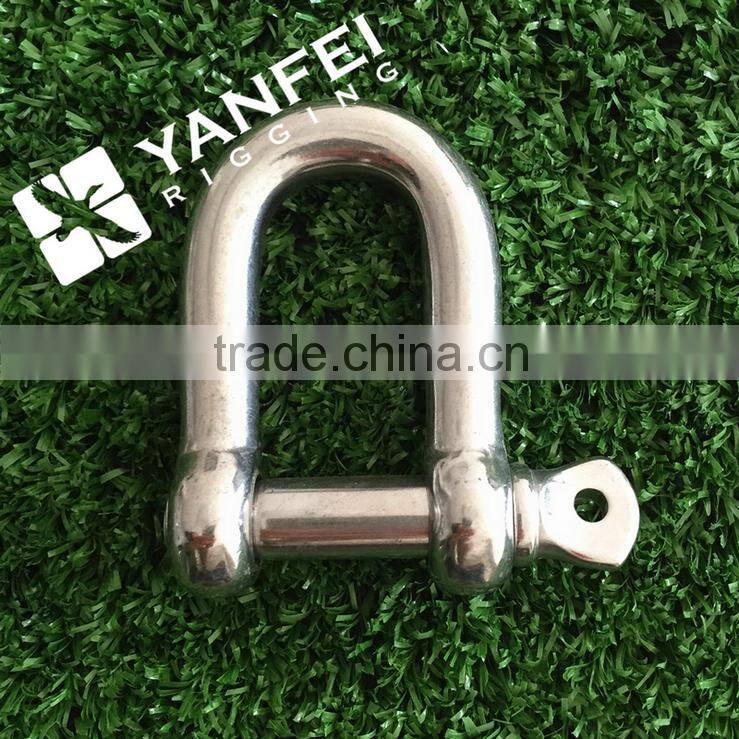 Stainless Steel D Shackle With Screw Pin