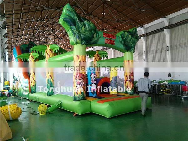 Funny inflatable bouncer slide toys for kids