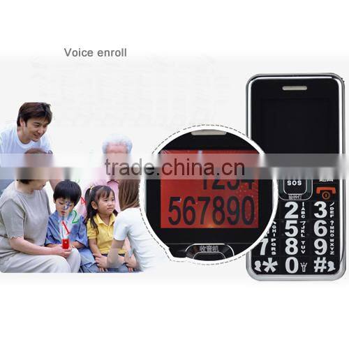 Elders Mobile Phone, Support FM Radio, LED Flashlight & Cash Check Lamp, SOS, Vibrate Function, GSM Network