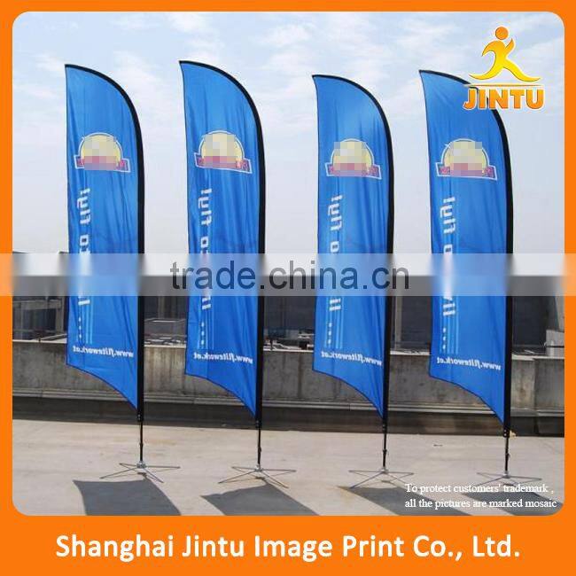 2016 Custom Advertising Teardrop Beach Flags With cross base,Feather Flag wholesale