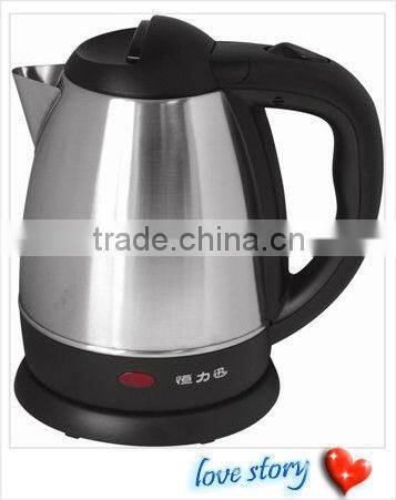 STAINLESS STEEL ELECTRIC TEAPOT KETTLE no plastic