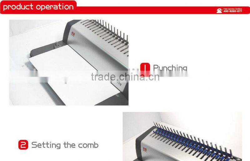 Popular single handle paper perforating machine for A4 from Hopu China