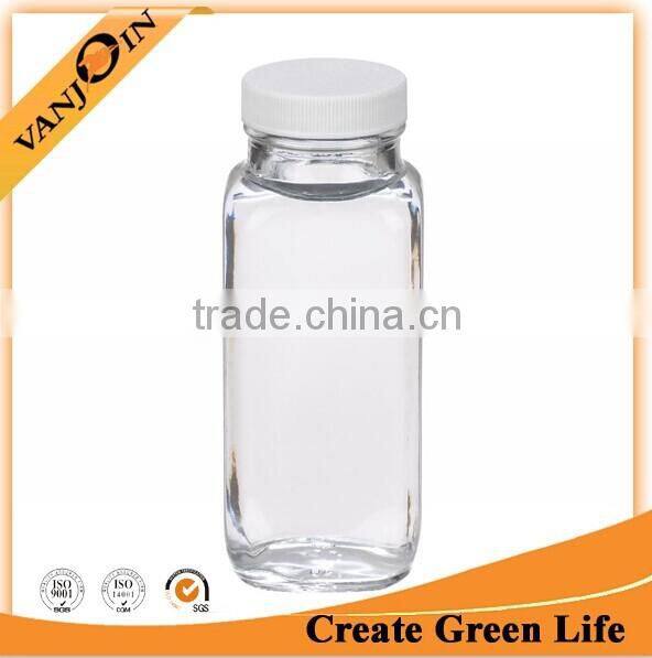 China Manufacturer 8oz Square Glass Milk Bottle