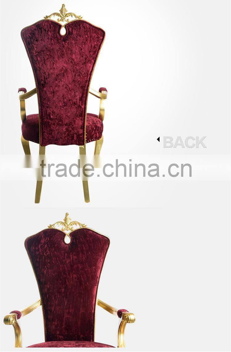 2016 hot seller Solid wood Fabric Dining chair Y361