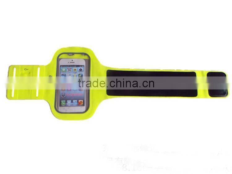 New Arrival sport armband case for phones with key holder pouch and Adjustable velcro arm strap